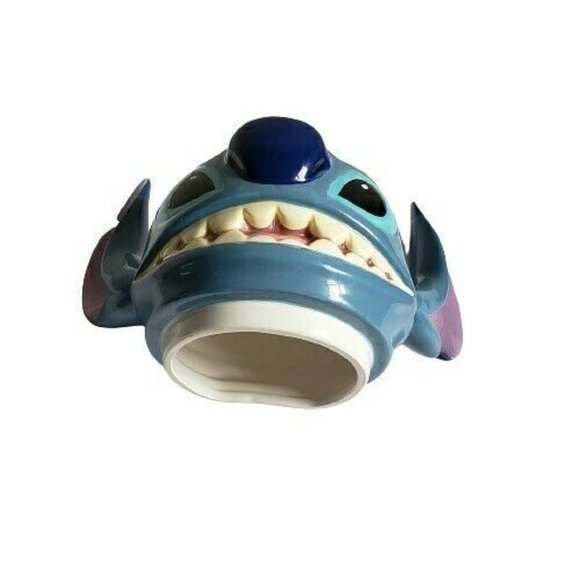 Disney Lilo & Stitch Cookies Cookie Jar Stitch Dog Collectible Blue White 12" - Picture 7 of 10